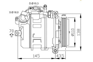Sprężarka Klimatyzacji Bmw 7 (e65 E66 E67) 3.6-6.0