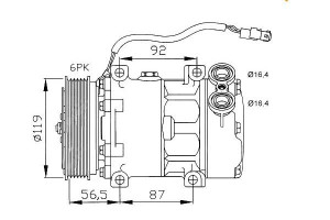Sprężarka Klimatyzacji Citroen C5 I C8 Evasion Jum