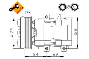 Sprężarka Klimatyzacji Ford Transit Fs10-170 Nrf