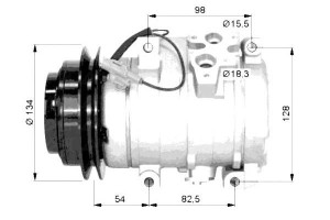 Sprężarka Klimatyzacji Mitsubishi Pajero 00-06 Nrf