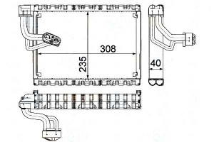 Parownik Klimatyzacji Behr Hella 8k2898191 8k28989