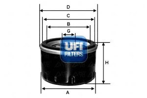 Filtr Oleju Smart Fortwo 1.0 07- Ufi