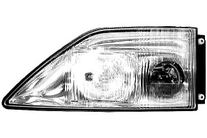 Reflektor (h1 Kolor Wkładu Srebrny) Mercedes Citar