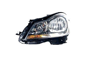 Reflektor Mercedes W204 08-14 H7 H7 Wkład Antracyt