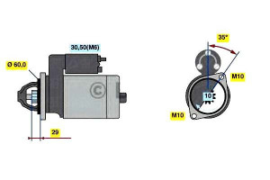 Rozrusznik Bosch 906240280 9069061100 9062402 A000