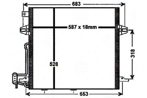 Skraplacz Klimatyzacji Mercedes W164 Ml 05- Behr H