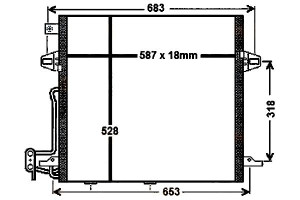 Skraplacz Klimatyzacji Mercedes W164 Ml 05- Hella