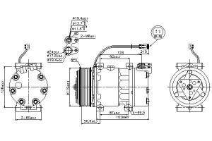 Sprężarka Klimatyzacji Scania G R 03.04- Nissens