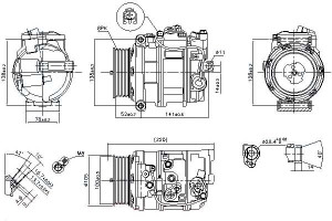 Sprężarka Klimatyzacji Mercedes E (w211) 4.0d 01.0