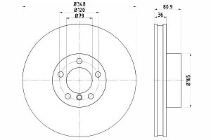 Tarcze Hamulcowe 2szt Bmw Przód 7 4,8 05-08 Textar
