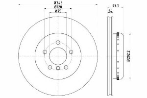 Tarcze Hamulcowe 2szt Bmw Tył 5 6 7 10- Textar