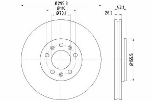Tarcze Hamulcowe 2szt Opel Przód Gt 2,0 07-11 Text
