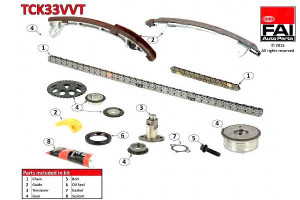 Zestaw Łańcucha Rozrządu Toyota Dohc Avensis 00-01