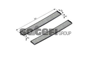 Filtr Kabiny Hyundai I20 08- 2 Szt. Purflux