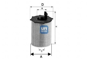 Filtr Oleju Audi A4 2.7-3.0tdi 07- Ufi
