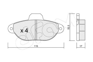 Klocki Hamulcowe Fiat Punto Cifam