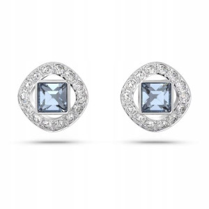 SWAROVSKI - Kolczyki Angelic Square Dark Blue RHS