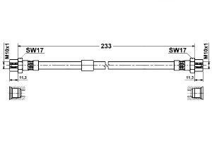 Przewód Hamulcowy Elast. Vw Touran 1.4-2.0d 02.03-