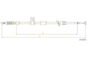 Linka Hamulca Ręcznego Volvo S40 V40 00-04 Lt Cofl