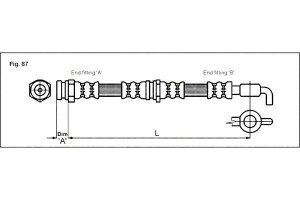 Przewód Hamulcowy Elast. Mazda Przód 323 626 89-98