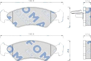 Klocki Hamulcowe Ford Fiesta Ka Mazda 121 Gr.17mm*