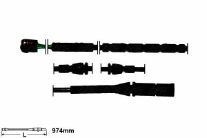 Czujnik Zużycia Klocków Bmw X5 X5 (f15 F85) X6 (e7