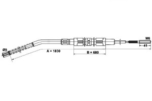 Linka Hamulca Ręcznego Bmw 3 (e30) 1.6-2.4d 09.82-