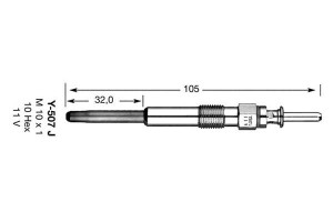 Świeca Żarowa Bmw 2,5-3,0d E38 Ngk