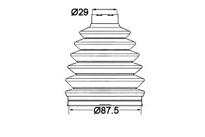Osłona Przegubu Renault 2,0dci 29x87,5 Sasic