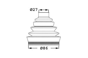 Zestaw Osłony Przegubu Sasic 46429633 7324