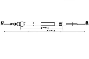 Linka Hamulca Ręcznego Audi Tt 1.8 10.98-06.06 Ate