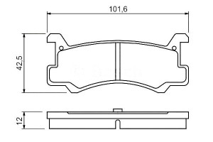Klocki Hamulcowe Mazda Tył Mx-3 Bosch
