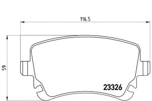 Klocki Hamulcowe Audi A6 04- Tył Brembo