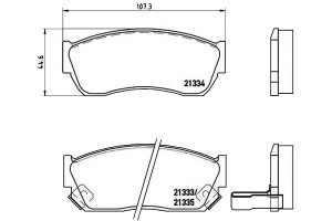 Klocki Hamulcowe Suzuki Swift 89-98 Brembo
