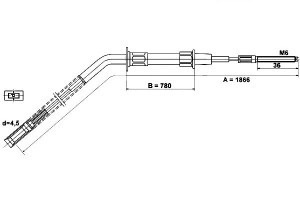 Linka Hamulca Ręcznego Bmw 5 (e28) 1.8/2.0/2.4d 05