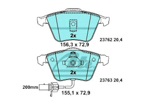 Klocki Hamulcowe Ceramiczne Audi A6 Allroad 1.8-3.