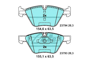 Klocki Hamulcowe Ceramiczne Bmw 5 (e60) 5 (e61) 2.