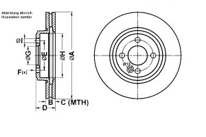 Tarcze Hamulcowe 2szt Mini Przód One Cooper 01-07