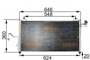 Skraplacz Klimatyzacji Mazda 323f S 98- 1,4-2,0 Be