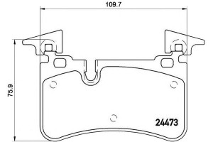 Klocki Hamulcowe Mercedes E63amg 06-09 Tył Brembo
