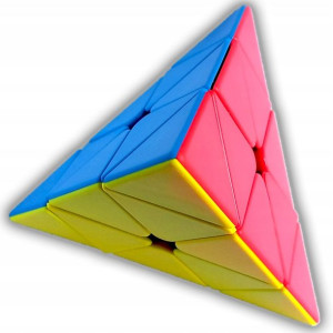 Piramidka NOWA Kostka 3x3 szybka Pyraminx kolorowa + algorytmy rubika