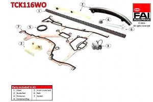 Zestaw Łańcucha Rozrządu Opel Dohc Astra H 04-09,a
