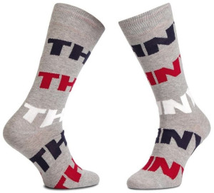 Skarpetki męskie szare TOMMY HILFIGER 43-46