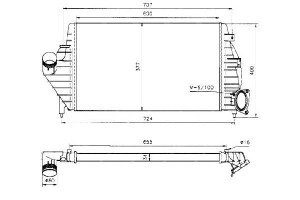 Intercooler Renault Espace Iii Laguna I 2.2d 03.96