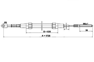 Linka Hamulca Ręcznego Bmw 3 (e30) 1.6-2.7 09.82-0
