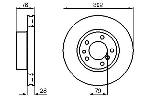 Tarcze Hamulcowe 2szt Bmw Przód E32 34 Bosch