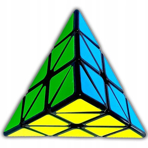 Kostka Piramidka 3x3 szybka Pyraminx Black MoYu + algorytmy rubika