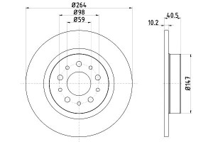 Tarcze Hamulcowe Mintex 51914664 Bs6079 8946060 35