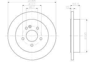 Tarcze Hamulcowe Mintex A1634210112 1634230112 A 1