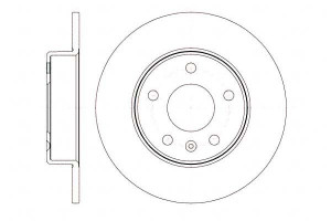 Tarcze Hamulcowe 2szt 264x10 P 5-otw Opel Astra H